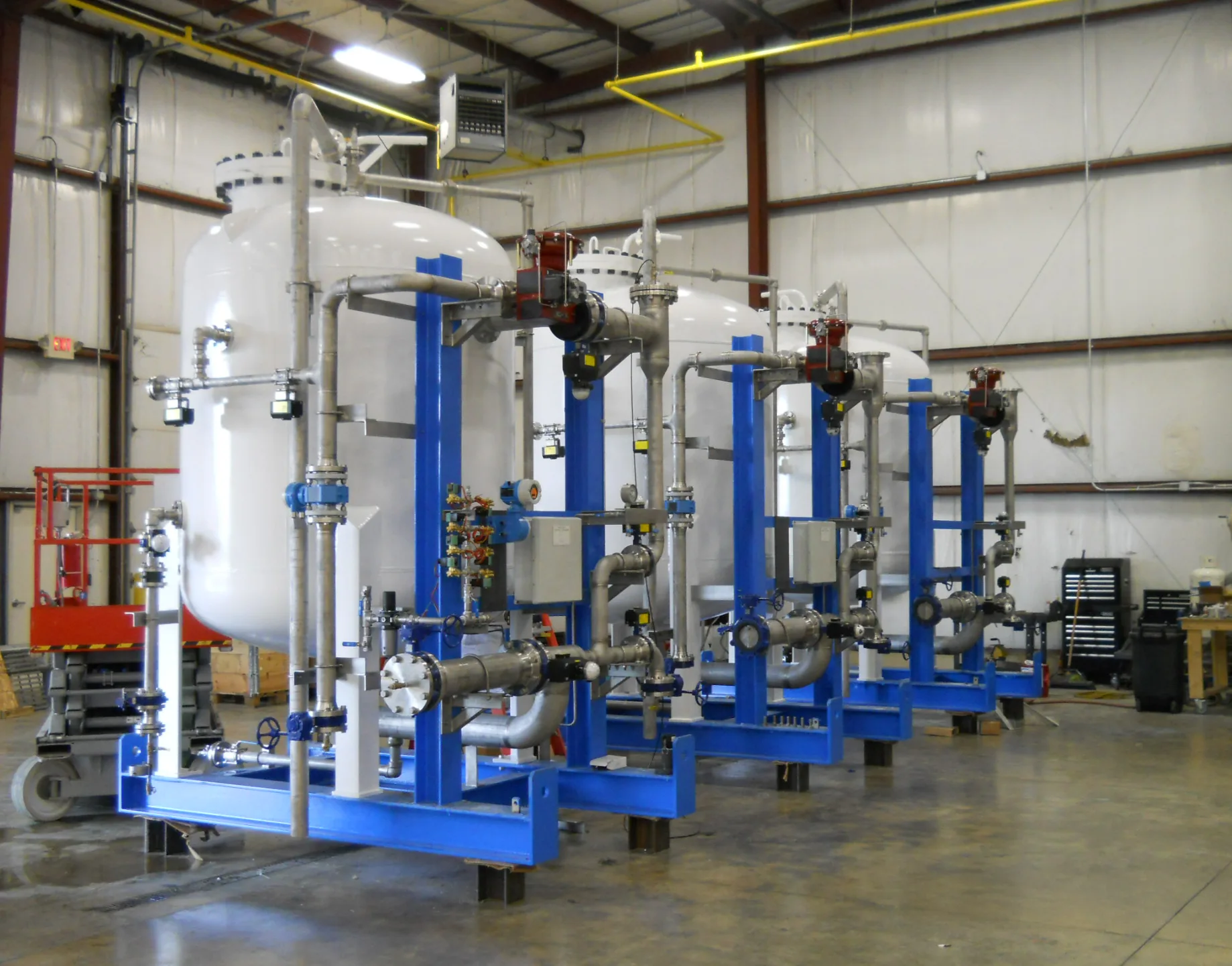 Industrial water supply and filtration