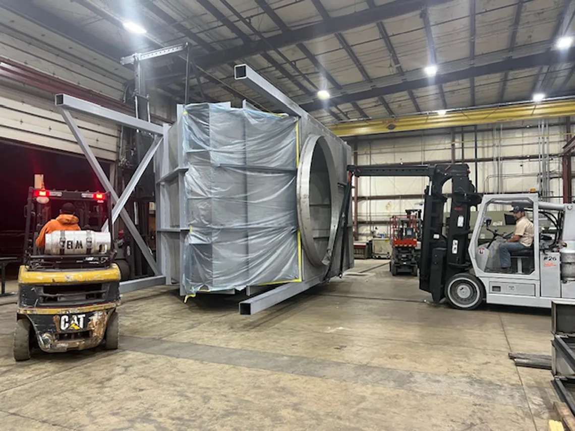 Loading industrial machinery