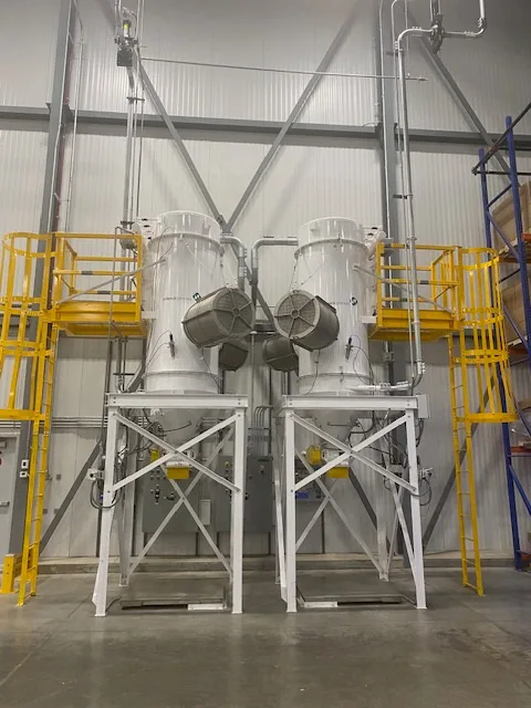 Large Industrial pneumatic dust collection
